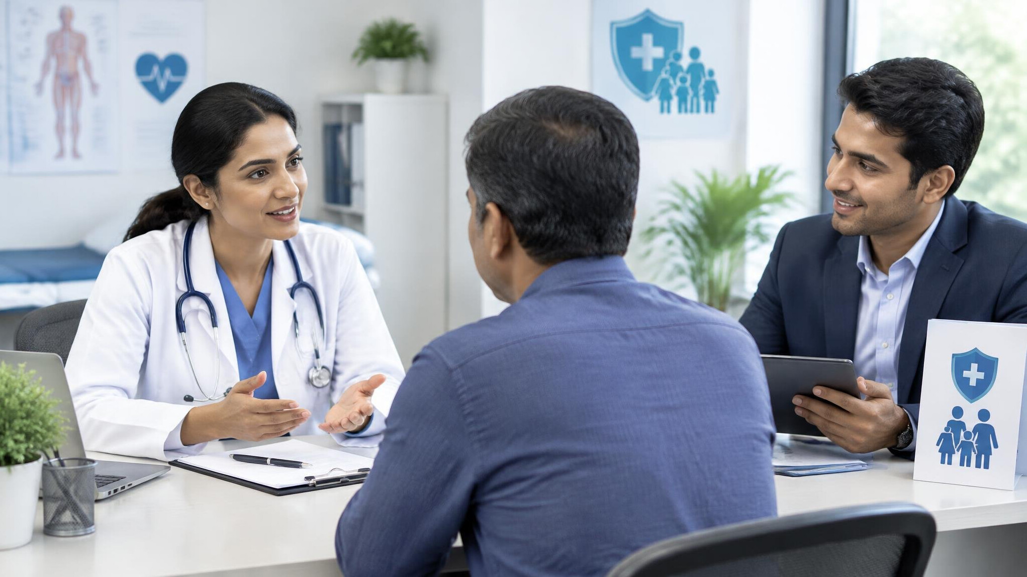 doctor consulting patient