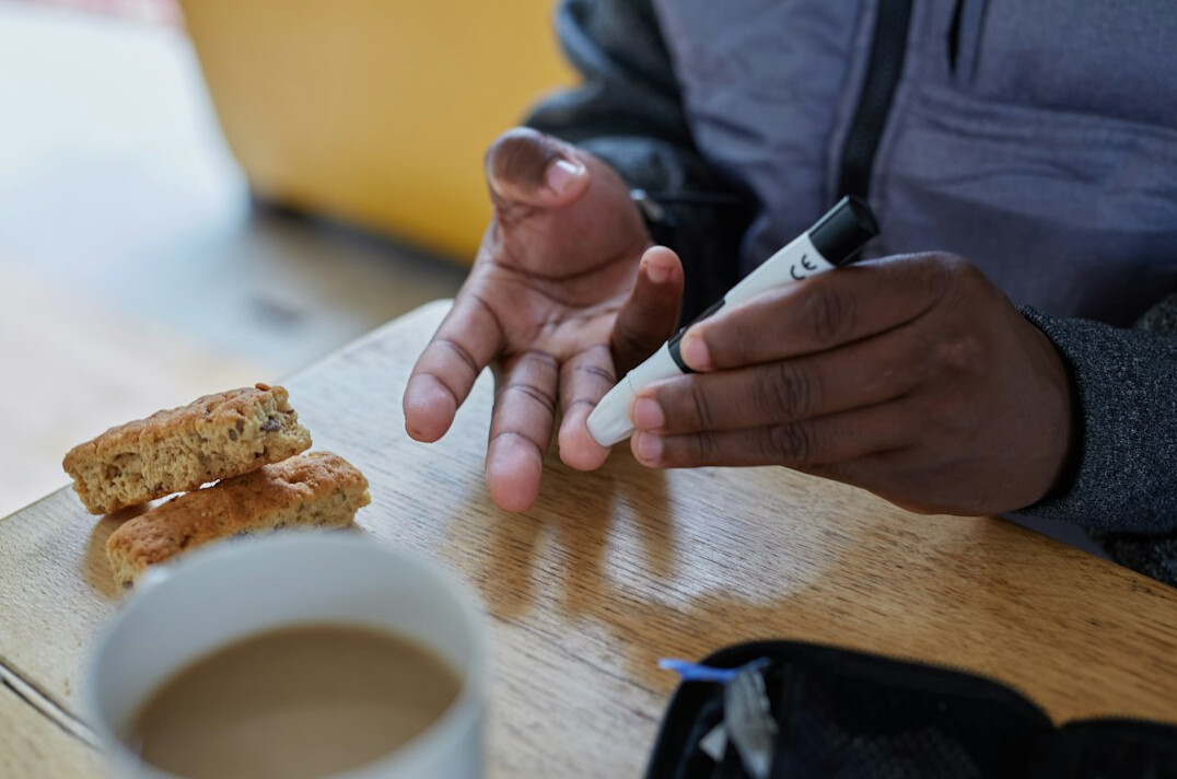 young person managing diabetes
